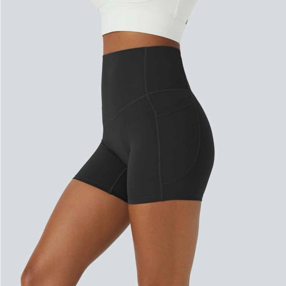 HALARA high waist ultra sculpt so-cinched biker shorts